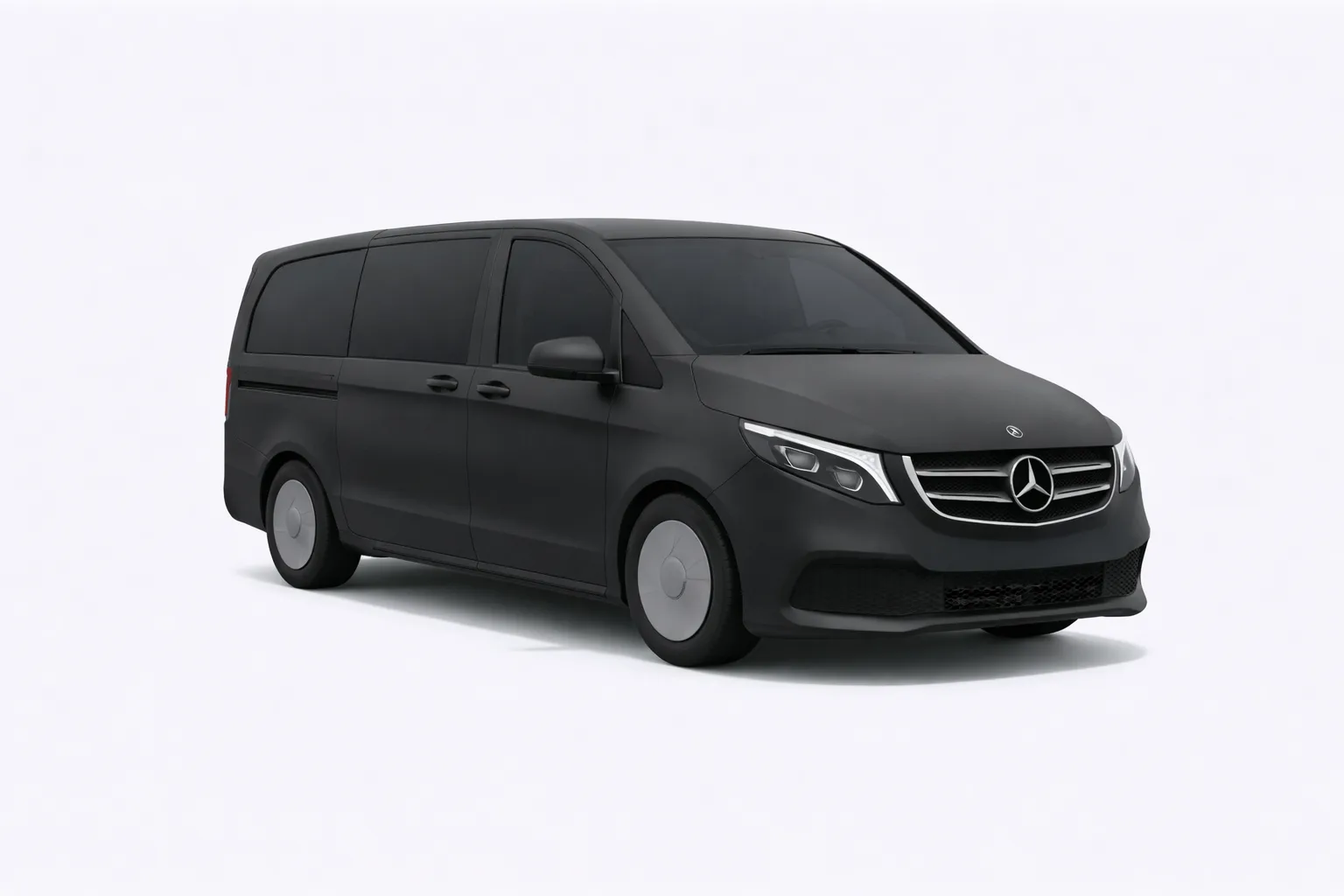 Airport Ride 6 Mercedes V-Class black van - group and family airport transfer Belgium - HubTransfers